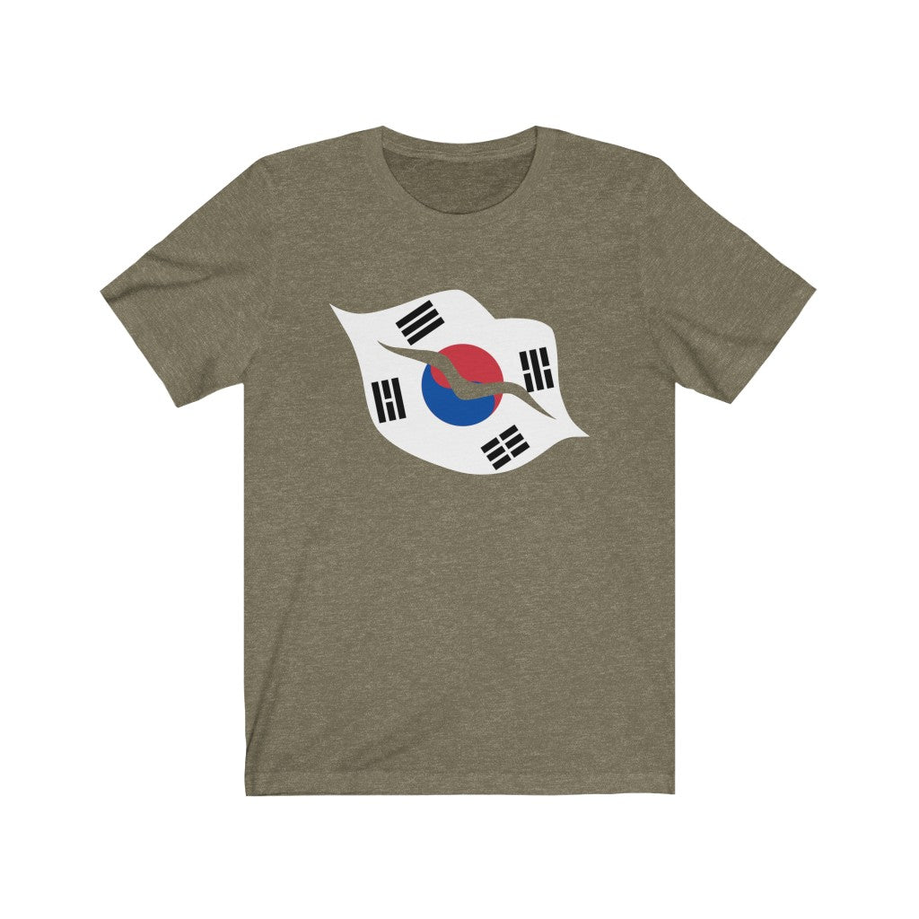 South Korea Lips Flag Premium Tee - Unisex