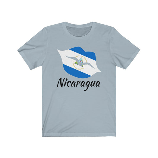 Nicaragua Lips Flag Premium Tee 1 - Unisex