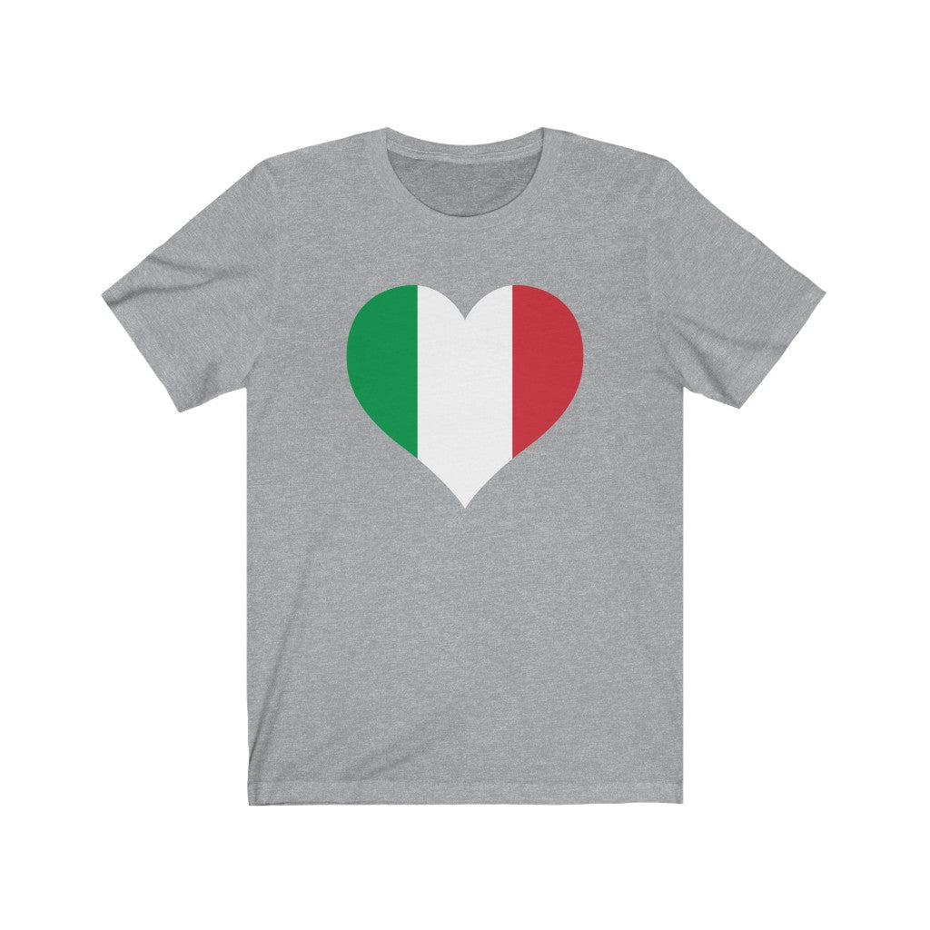 Italy Heart Flag Premium Tee - Unisex