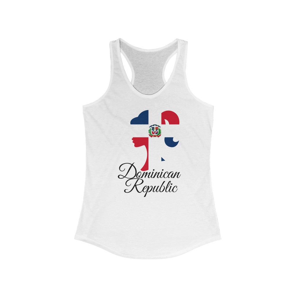 Dominican Republic Girl Flag Tank 1 - Women
