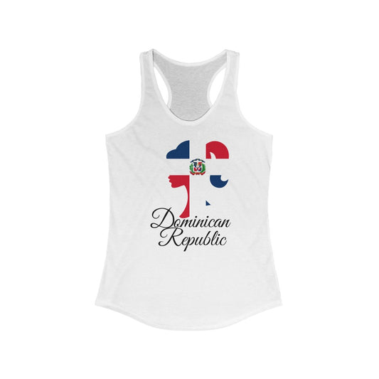 Dominican Republic Girl Flag Tank 1 - Women