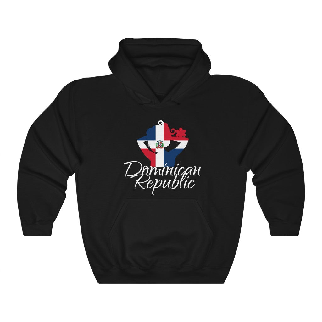 Dominican Republic Lady Flag Hoodie Sweatshirt 4 - Unisex