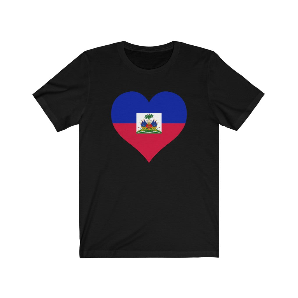 Haiti Heart Flag Premium Tee - Unisex