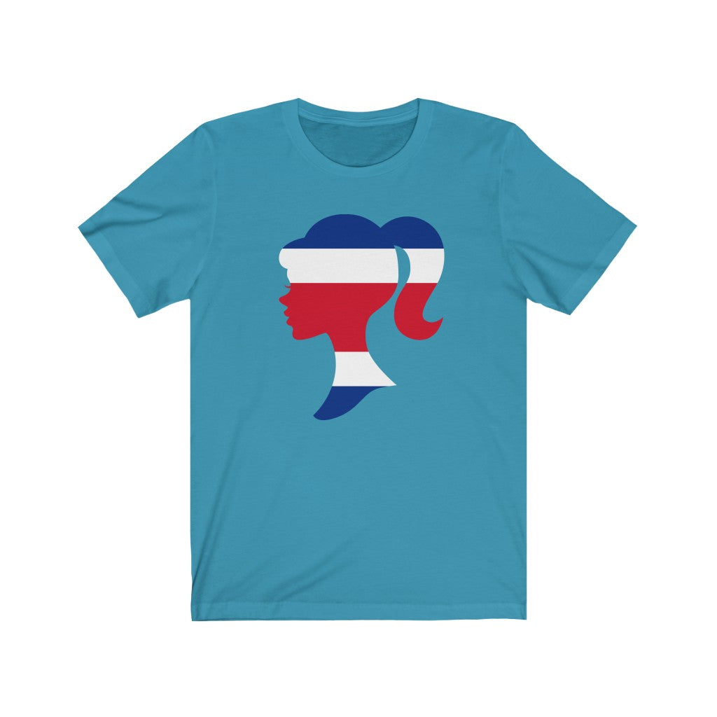Costa Rica Girl Flag Premium Tee - Unisex