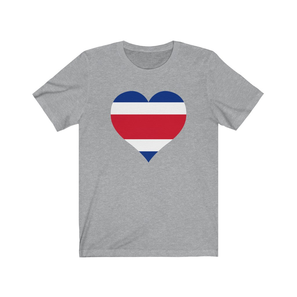Costa Rica Heart Flag Premium Tee - Unisex