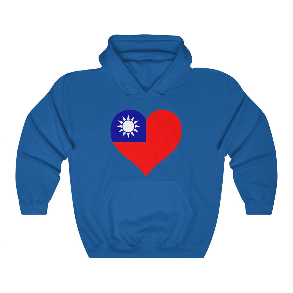 Republic of China - Taiwan Heart Flag Hoodie Sweatshirt - Unisex