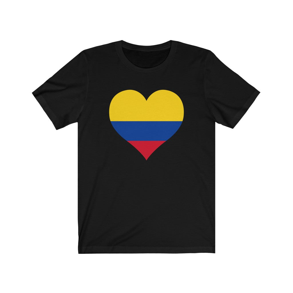 Colombia Heart Flag Premium Tee - Unisex