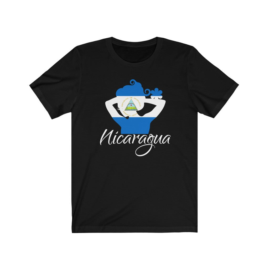 Nicaragua Lady Flag Premium Tee 2 - Unisex