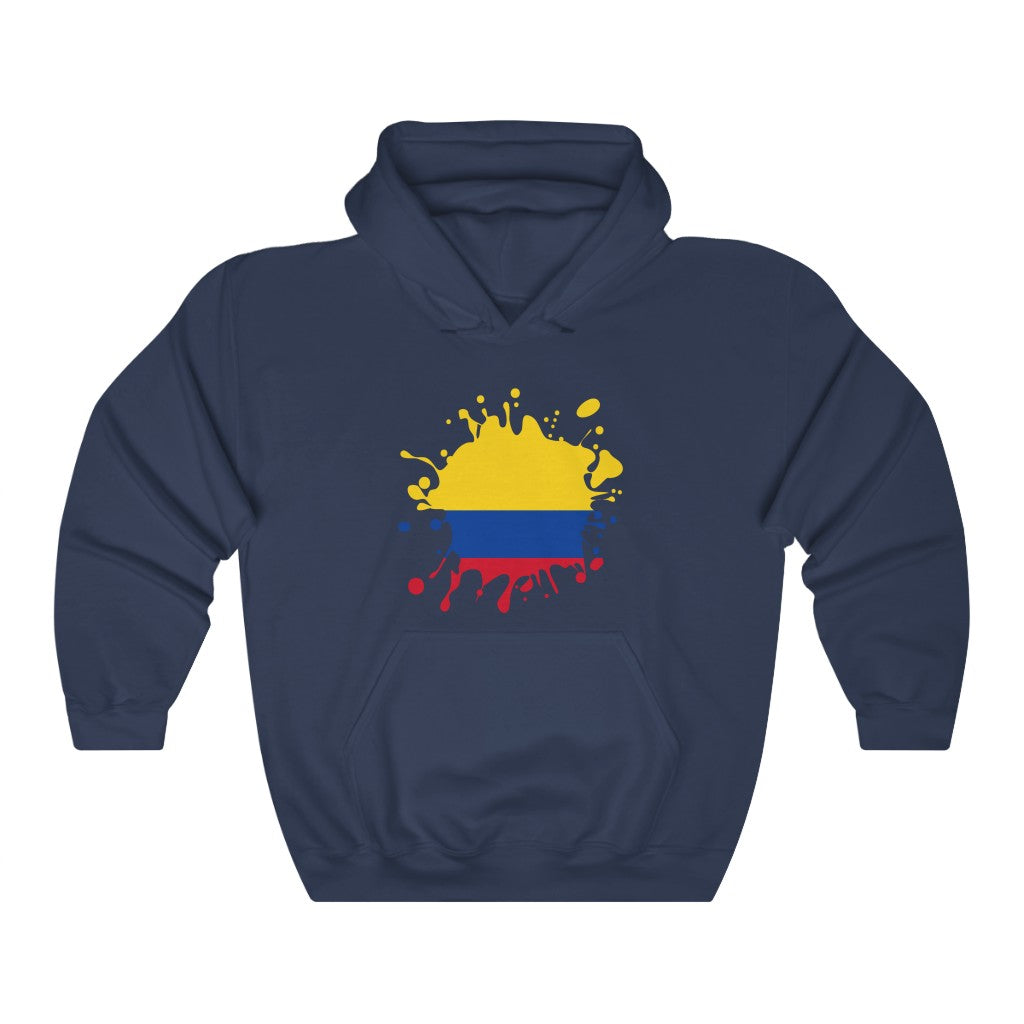 Colombia Splat Flag Hoodie Sweatshirt - Unisex
