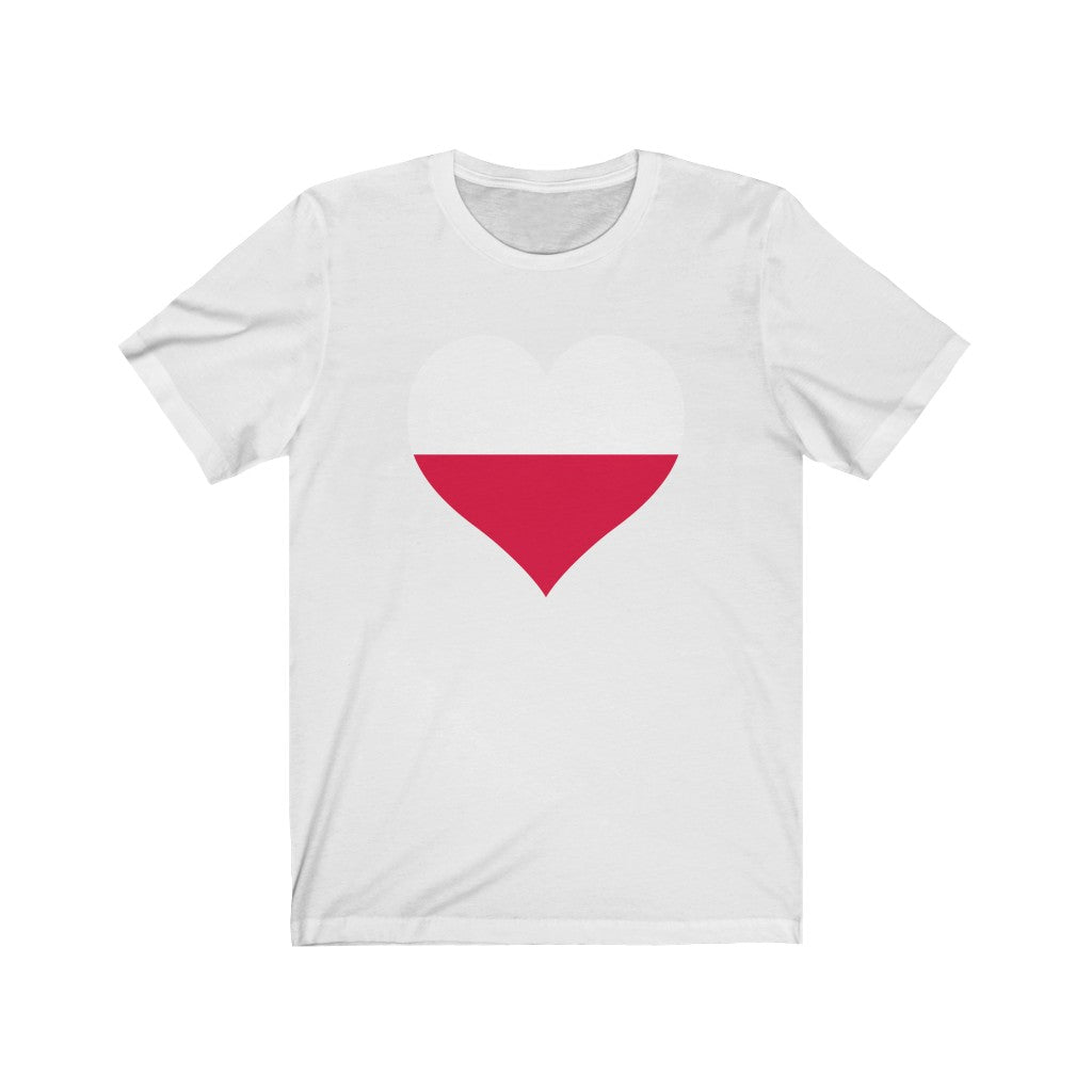 Poland Heart Flag Premium Tee - Unisex