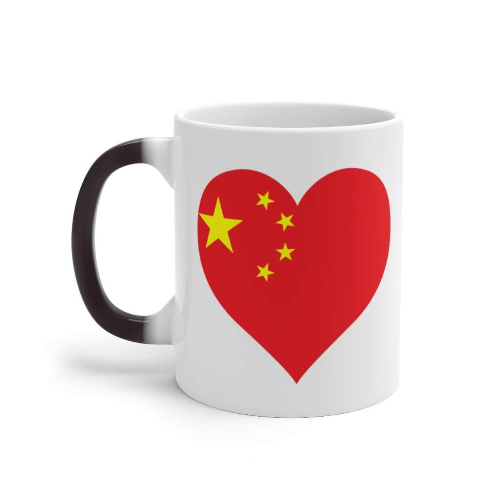 China Heart Color Changing Mug