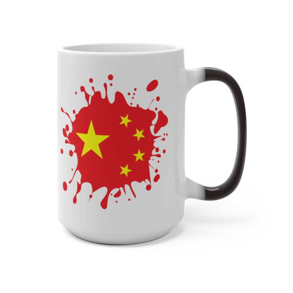 China Splat Color Changing Mug