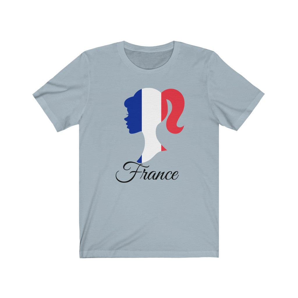 France Girl Flag Premium Tee 1 - Unisex