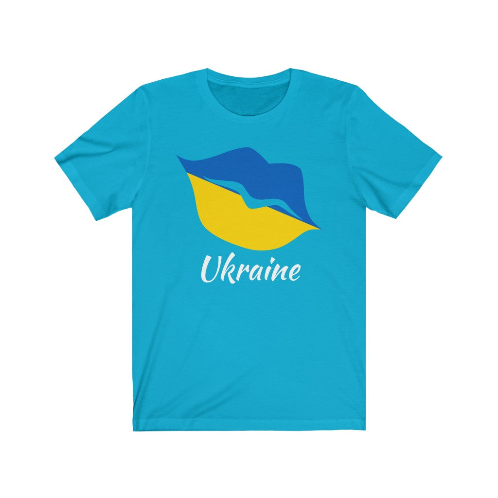 Ukraine Lips Flag Premium Tee 2 - Unisex