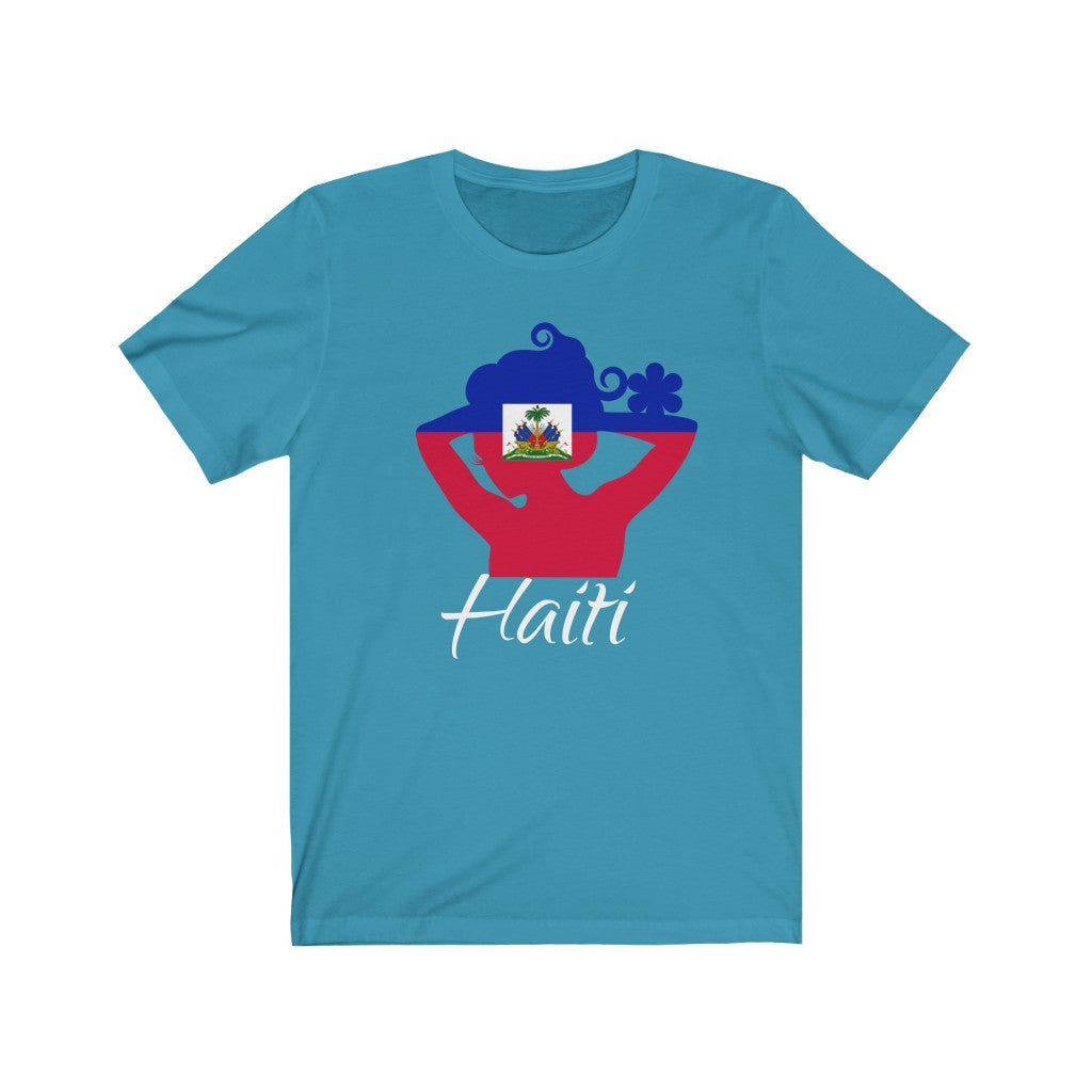 Haiti Lady Flag Premium Tee 2 - Unisex