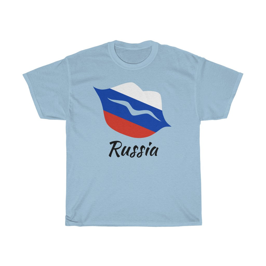 Russia Lips Flag Standard Tee 1 - Unisex
