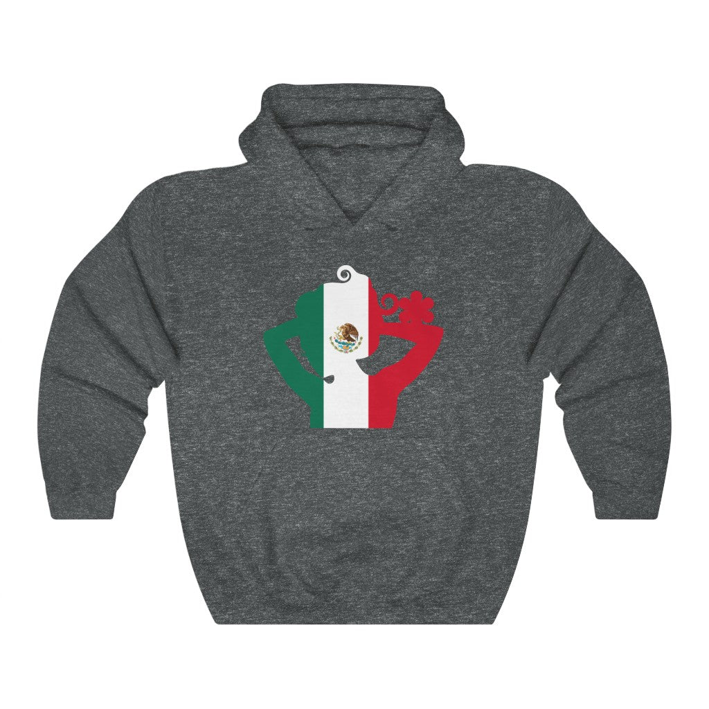 Mexico Lady Flag Hoodie Sweatshirt - Unisex