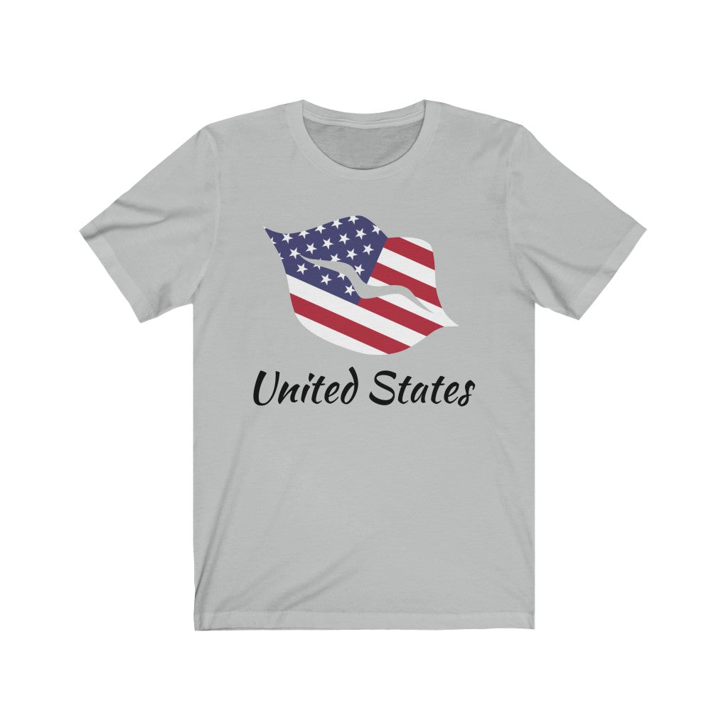 United States of America Lips Flag Premium Tee 1 - Unisex