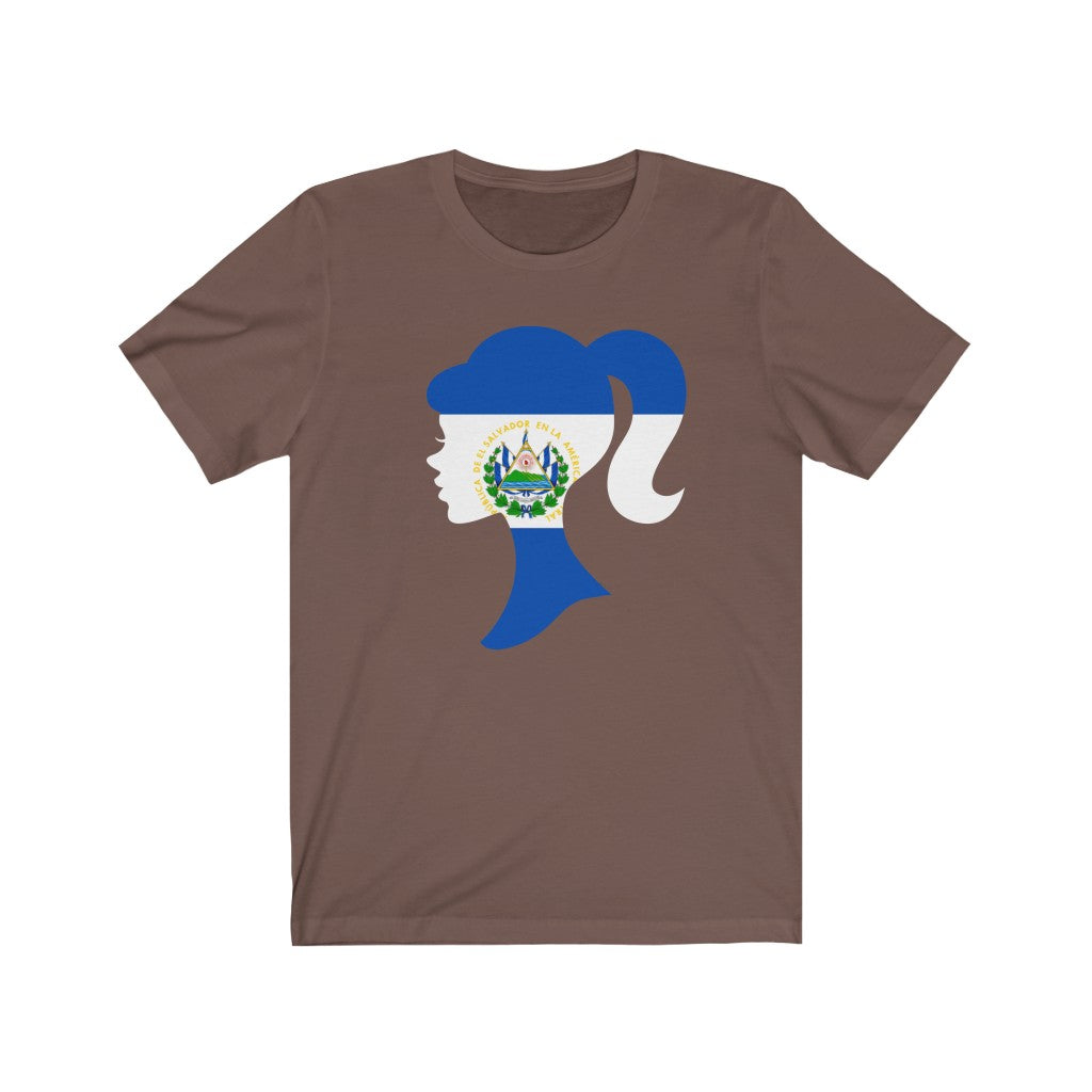 El Salvador Girl Flag Premium Tee - Unisex