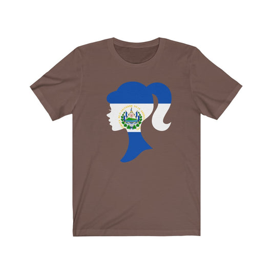 El Salvador Girl Flag Premium Tee - Unisex