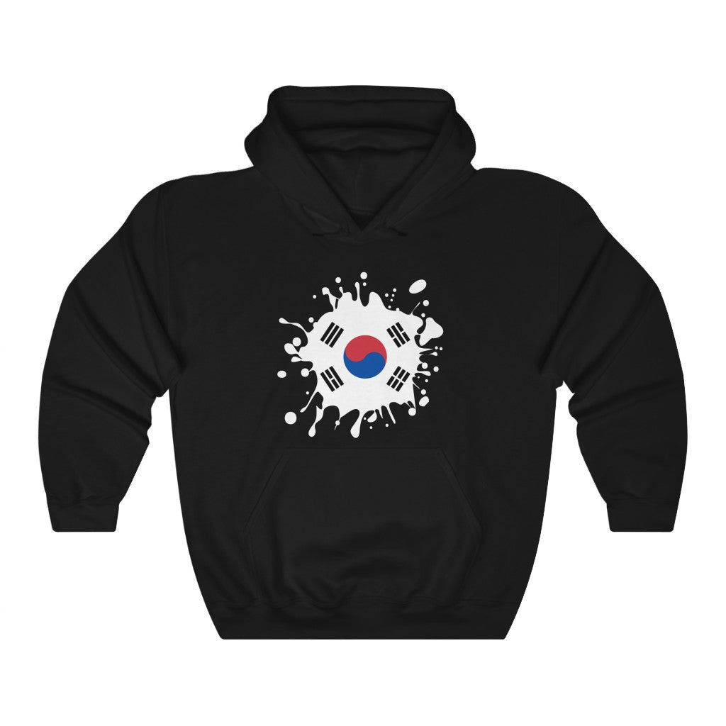 South Korea Splat Flag Hoodie Sweatshirt - Unisex