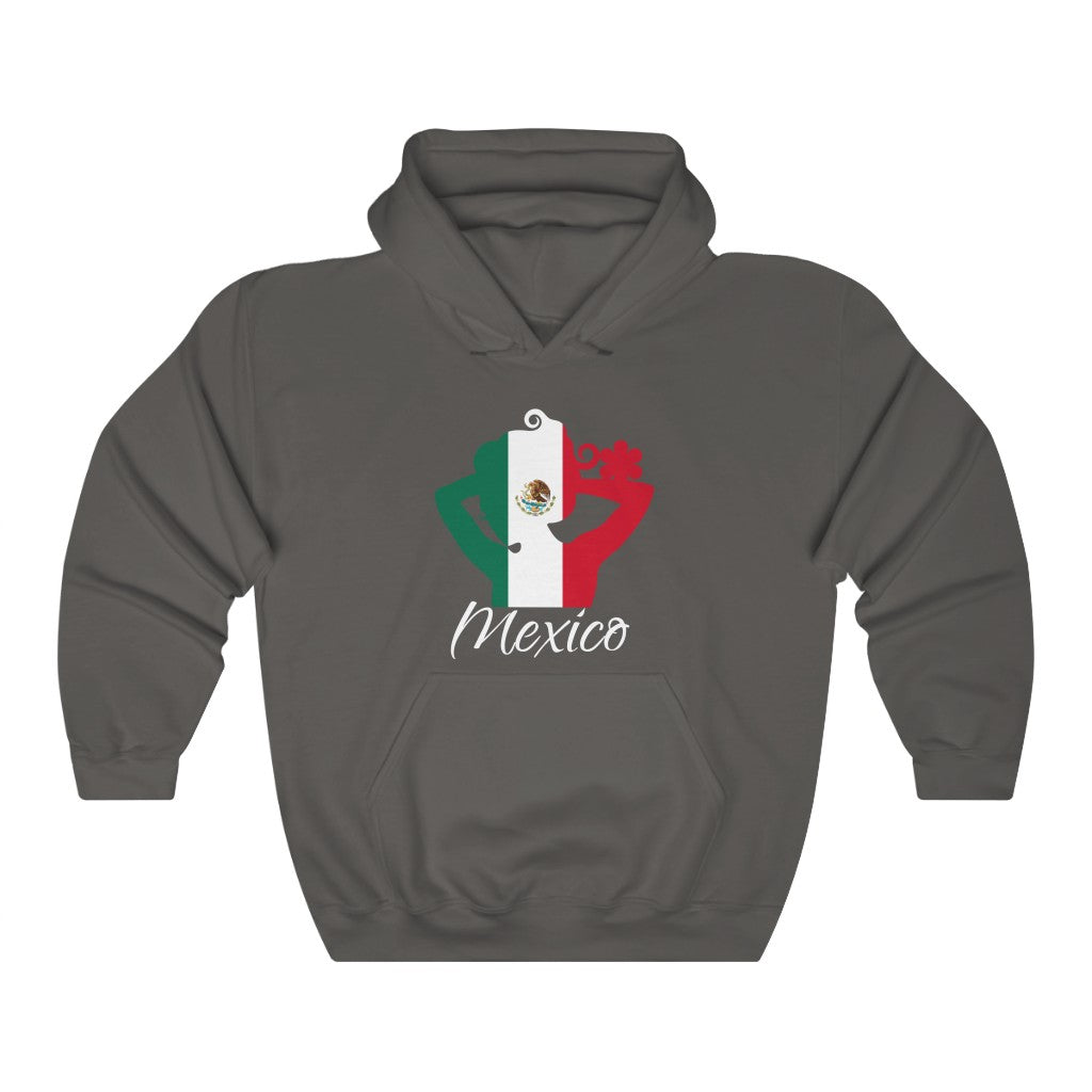 Mexico Lady Flag Hoodie Sweatshirt 2 - Unisex