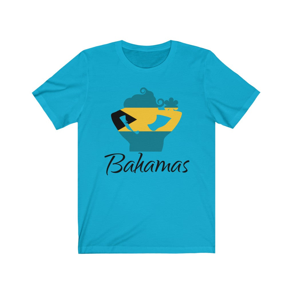 Bahamas Lady Flag Premium Tee 1 - Unisex