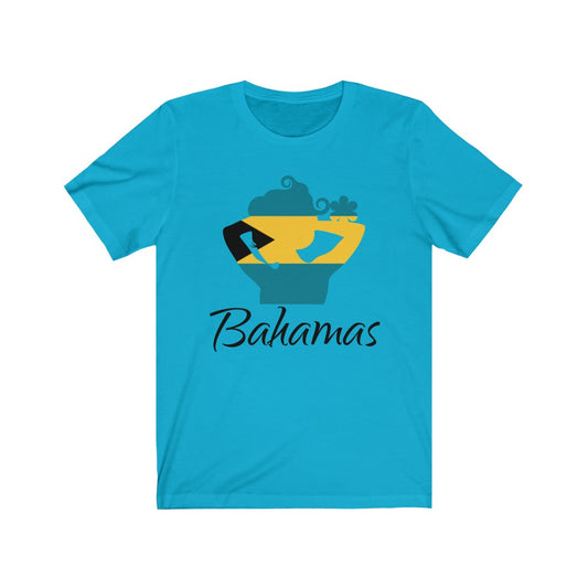 Bahamas Lady Flag Premium Tee 1 - Unisex