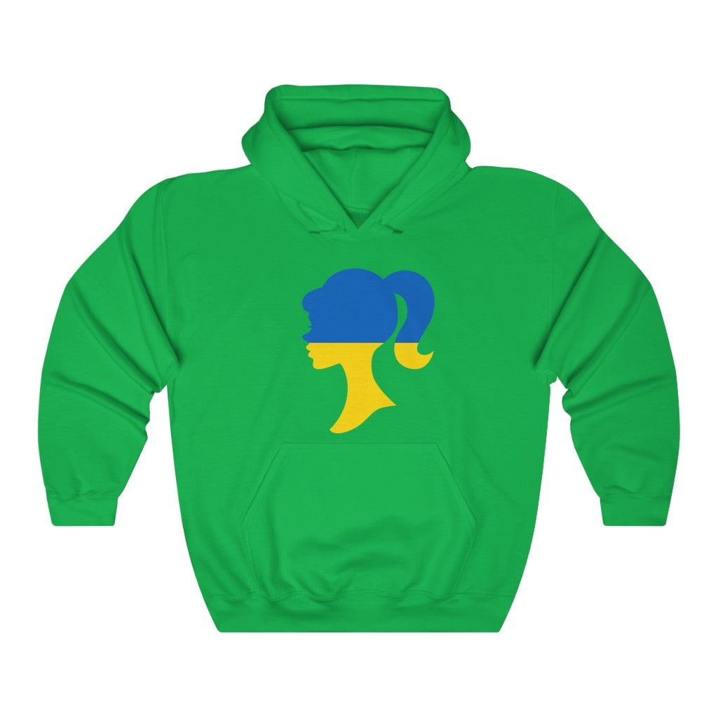 Ukraine Girl Flag Hoodie Sweatshirt - Unisex