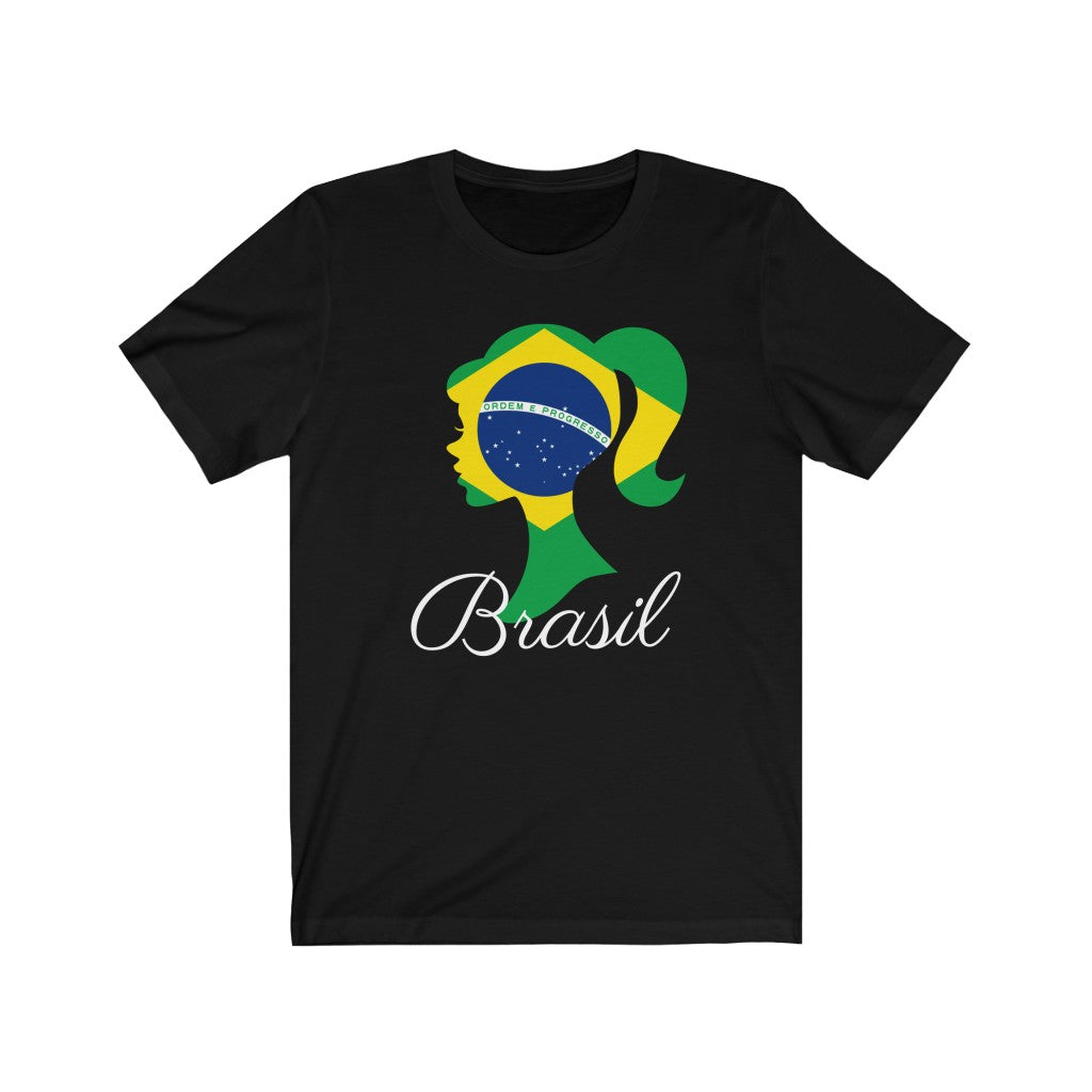 Brazil (Brasil) Girl Flag Premium Tee 2 - Unisex
