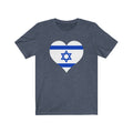 Israel Heart Flag Premium Tee - Unisex