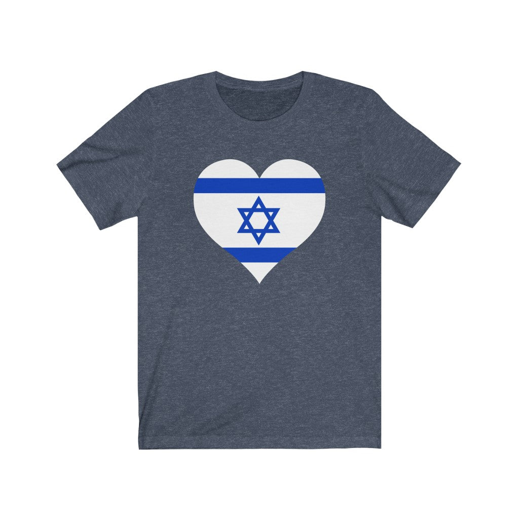 Israel Heart Flag Premium Tee - Unisex