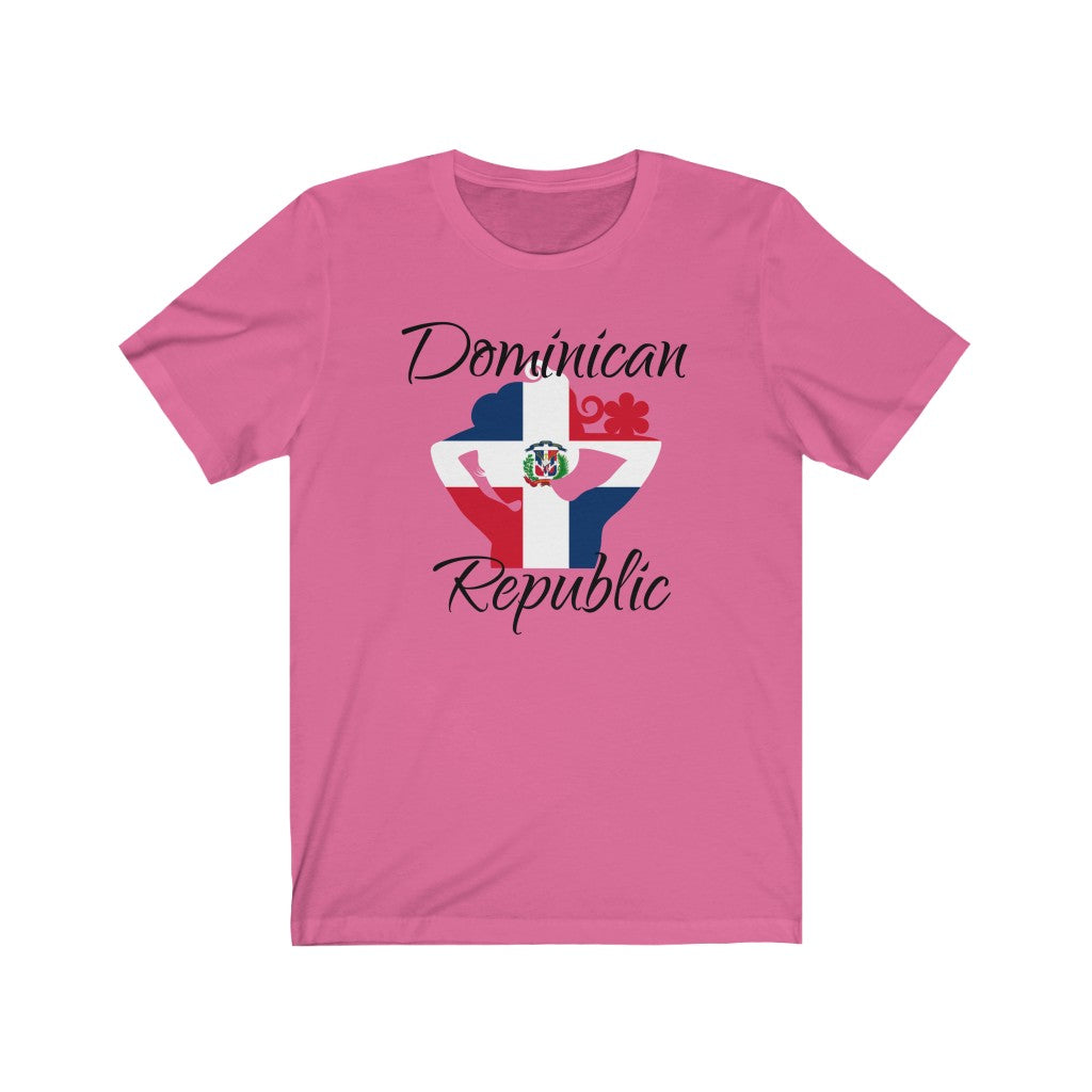 Dominican Republic Lady Flag Premium Tee 1 - Unisex