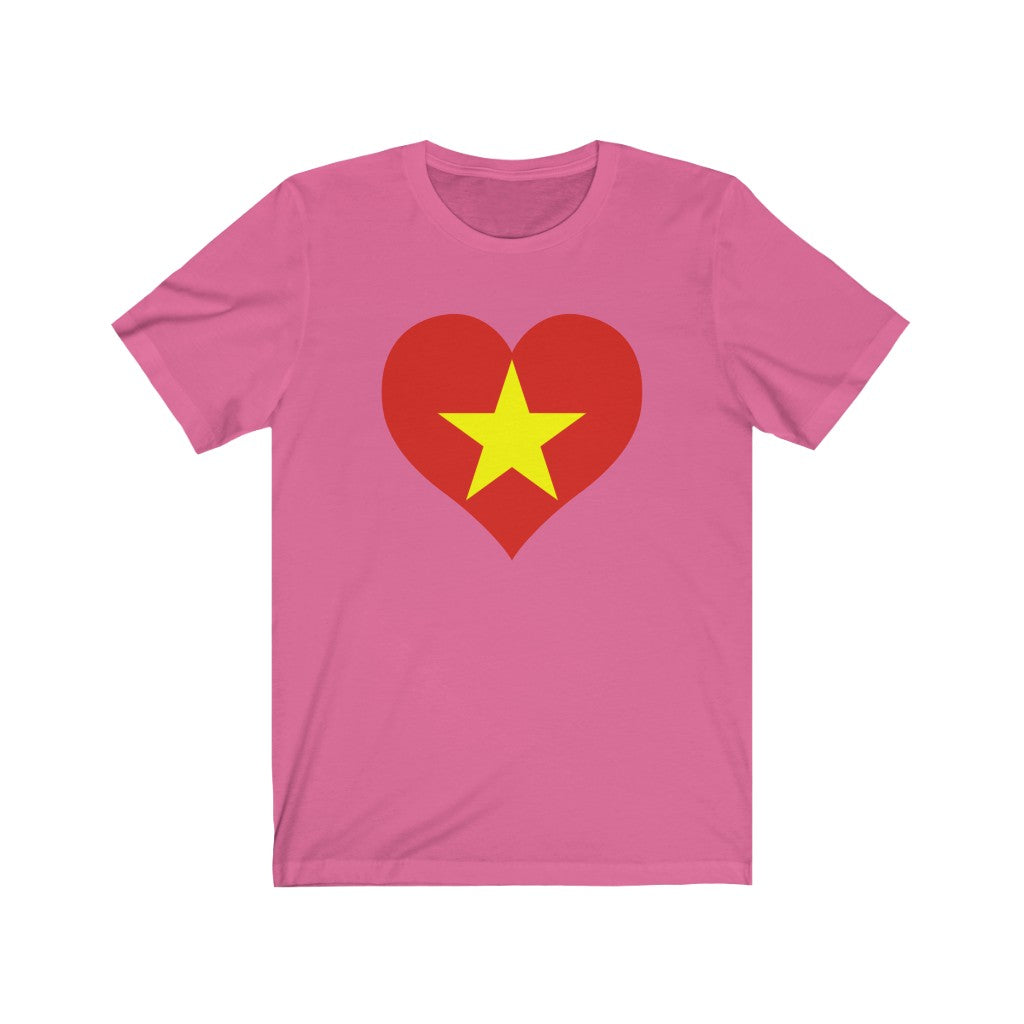 Vietnam Heart Flag Premium Tee - Unisex