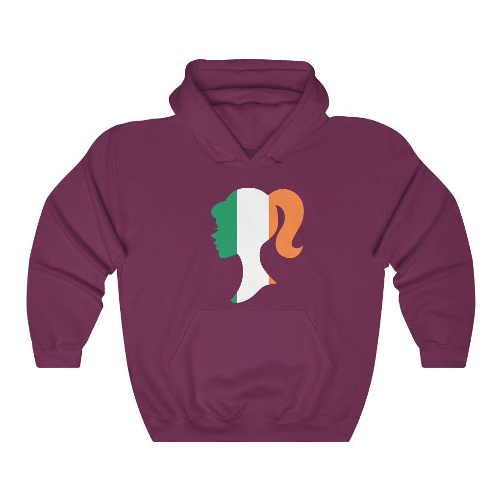 Ireland Girl Flag Hoodie Sweatshirt - Unisex