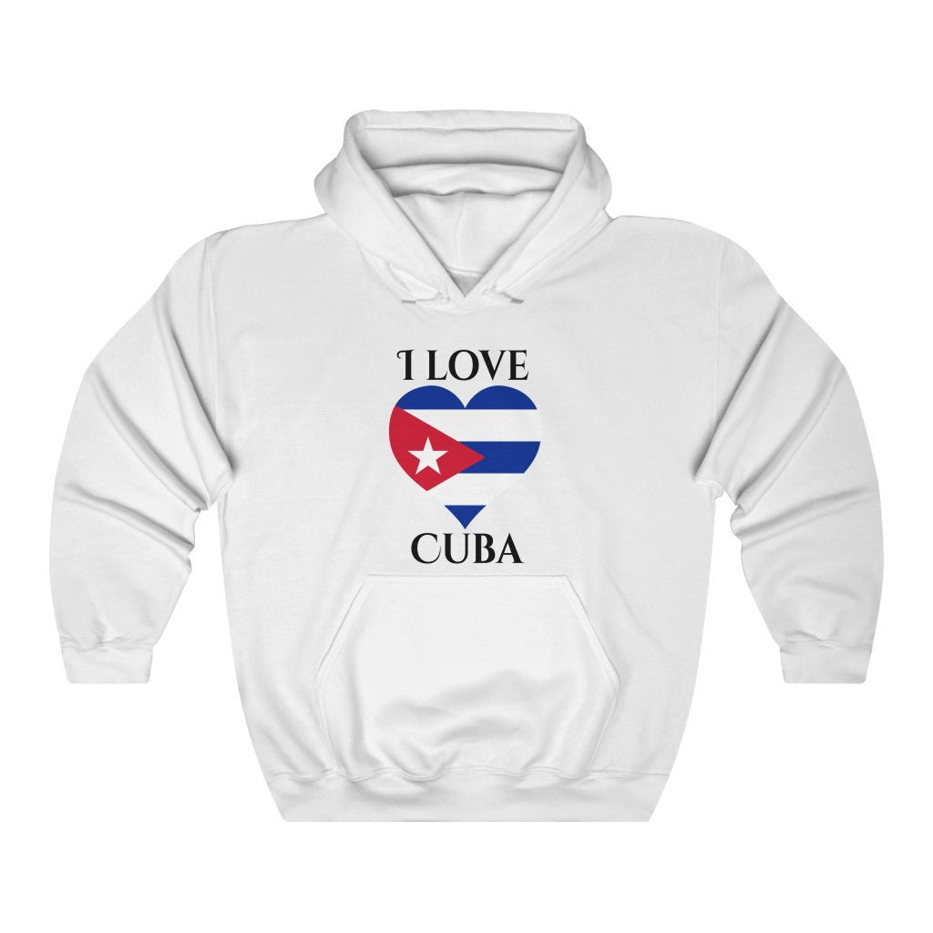 Cuba Heart Flag Hoodie Sweatshirt 1 - Unisex