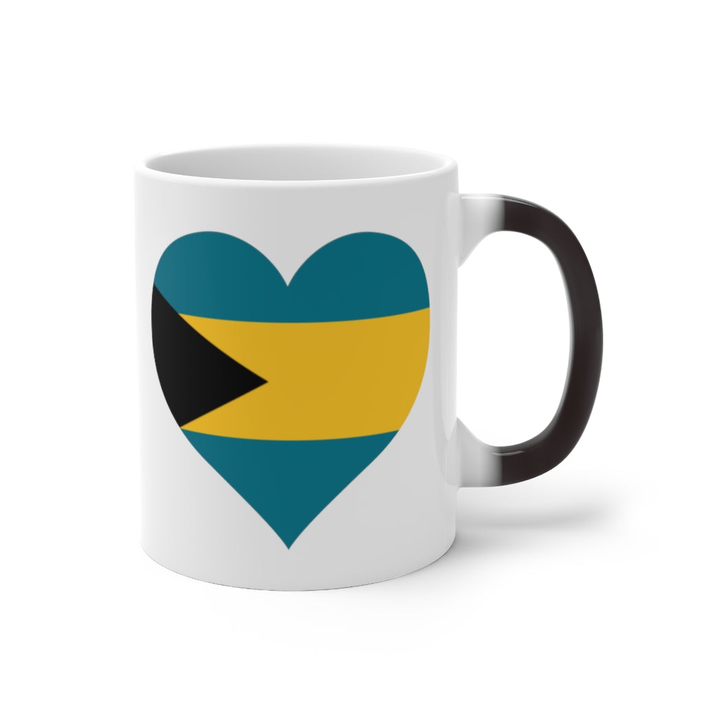 Bahamas Heart Color Changing Mug