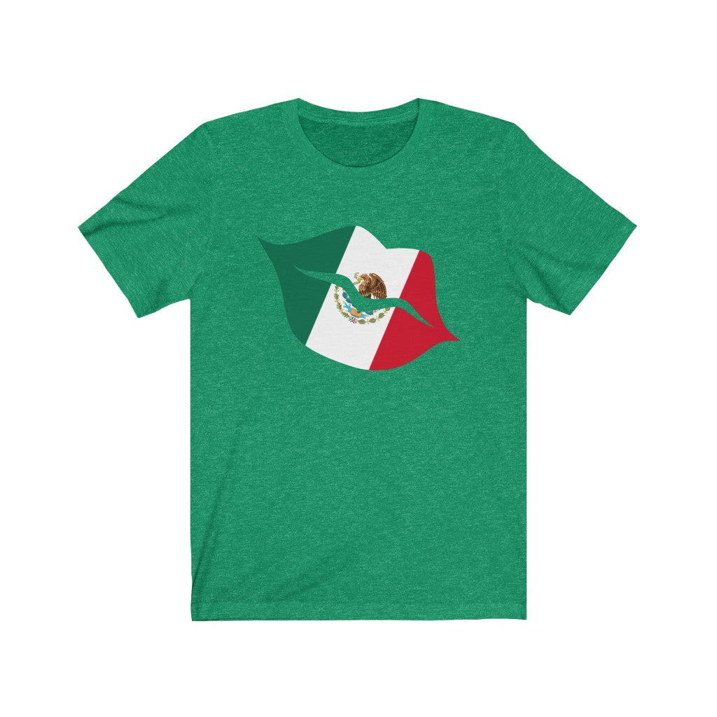 Mexico Lips Flag Premium Tee - Unisex