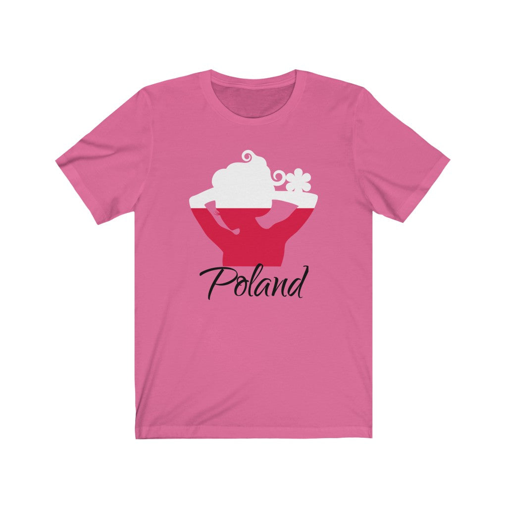 Poland Lady Flag Premium Tee 1 - Unisex