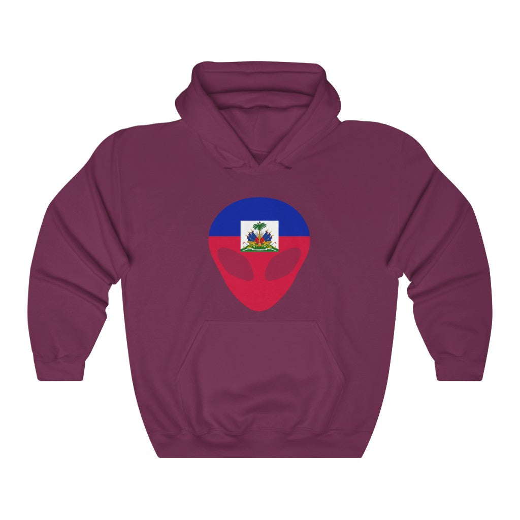 Haiti Alien Flag Hoodie Sweatshirt - Unisex