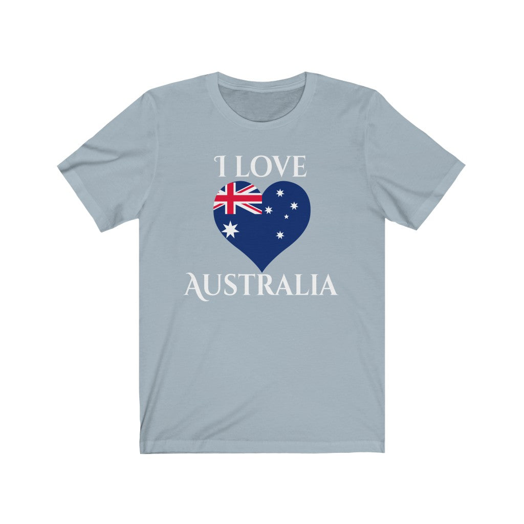 Australia Heart Flag Premium Tee 2 - Unisex