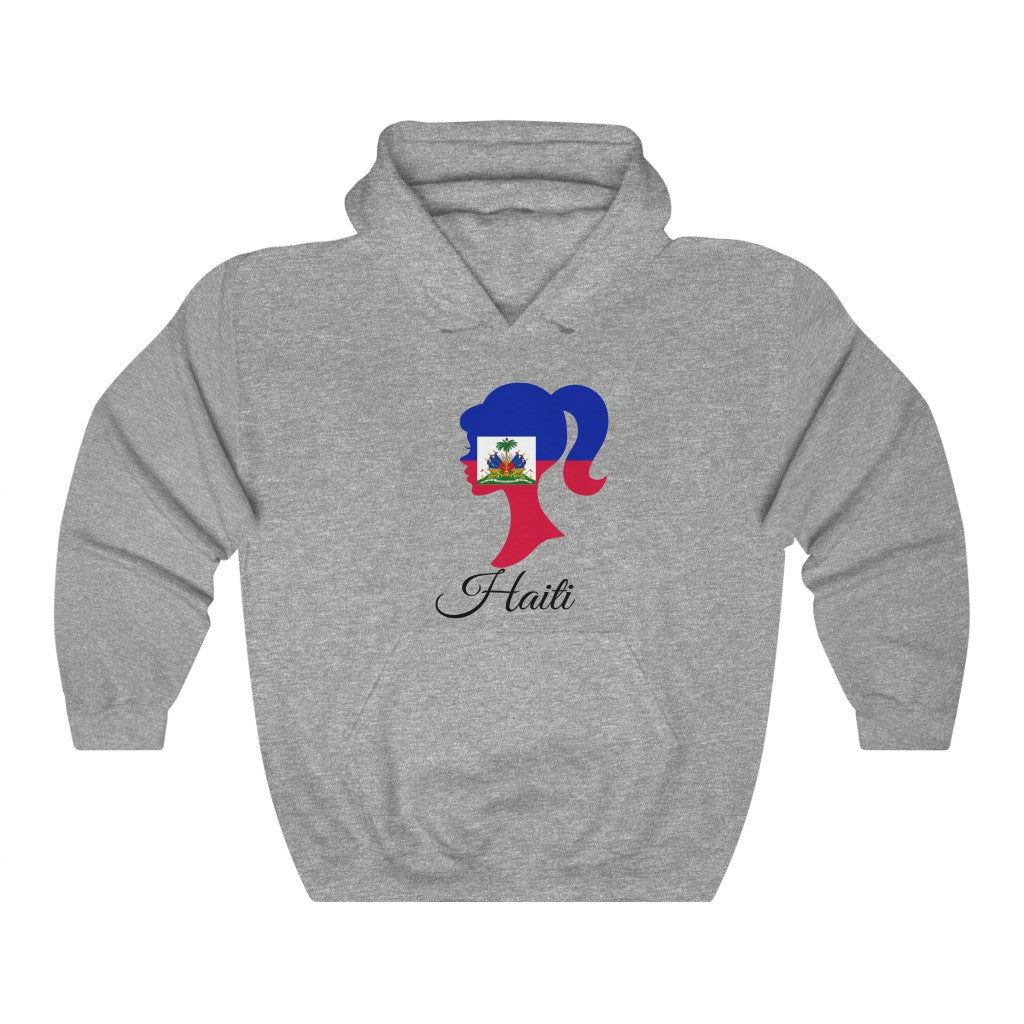 Haiti Girl Flag Hoodie Sweatshirt 1 - Unisex