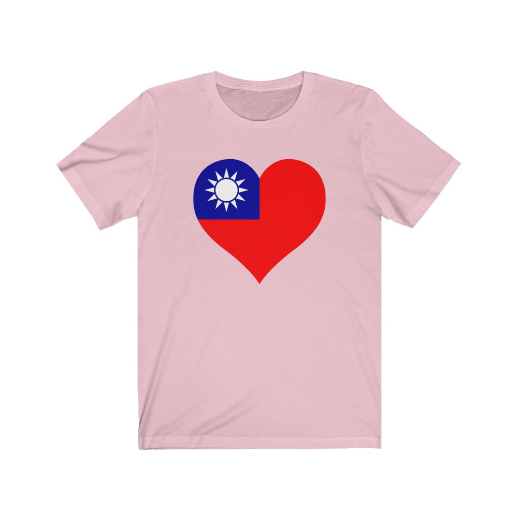 Republic of China - Taiwan Heart Flag Premium Tee - Unisex