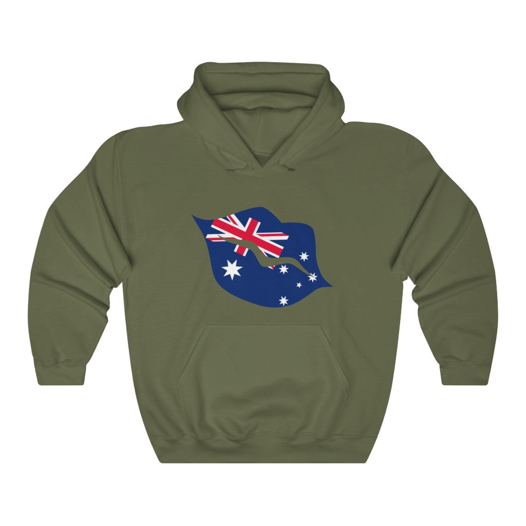 Australia Lips Flag Hoodie Sweatshirt - Unisex