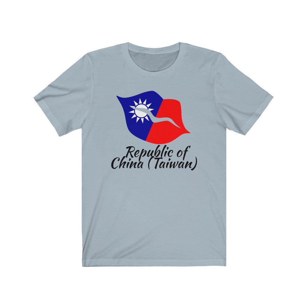 Republic of China - Taiwan Lips Flag Premium Tee 1 - Unisex