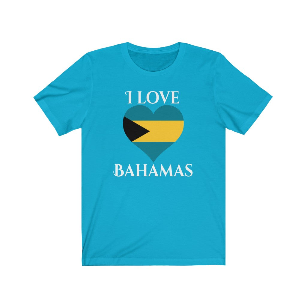 Bahamas Heart Flag Premium Tee 2 - Unisex