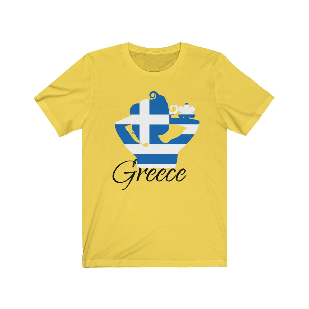 Greece Lady Flag Premium Tee 1 - Unisex