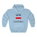 Costa Rica Heart Flag Hoodie Sweatshirt 1 - Unisex