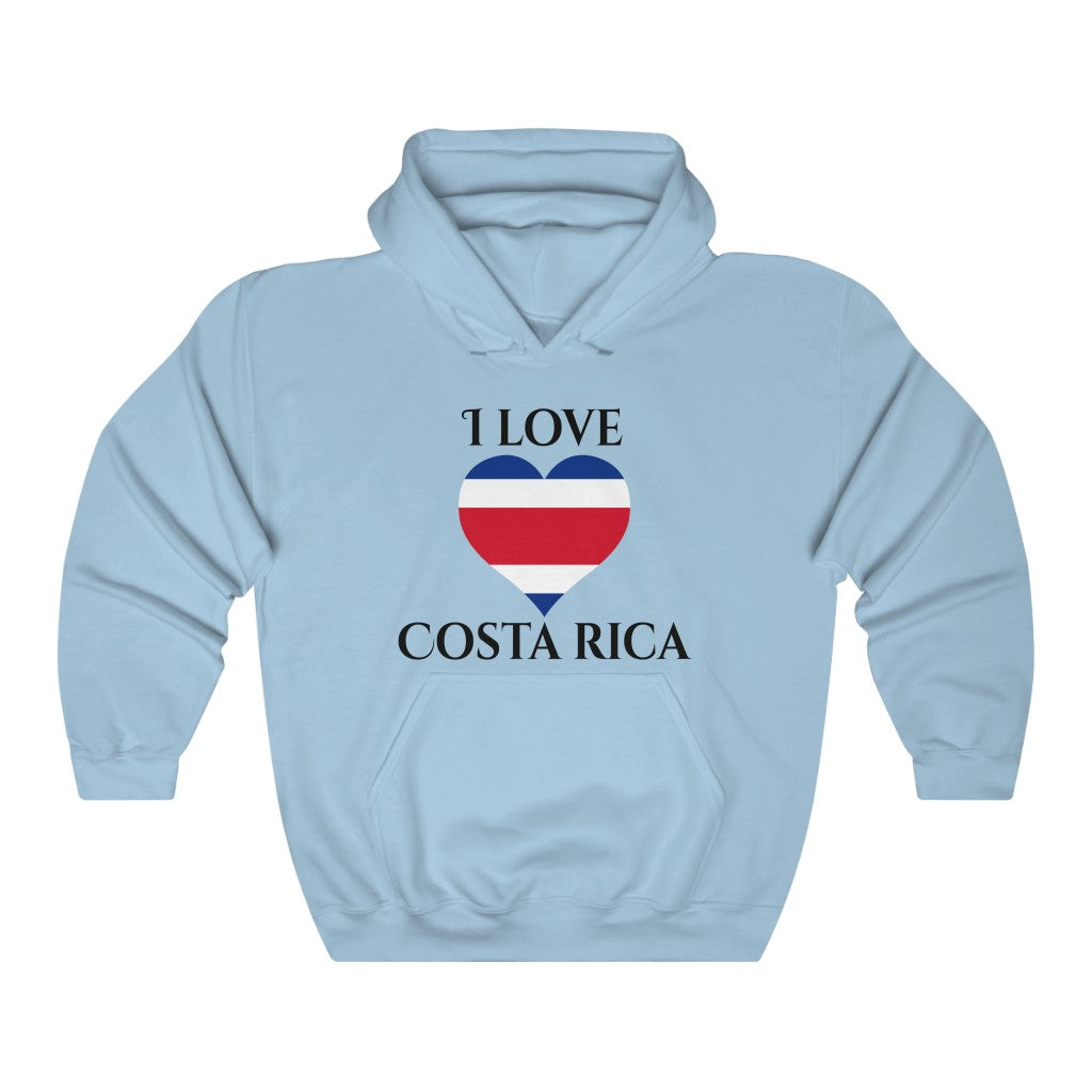 Costa Rica Heart Flag Hoodie Sweatshirt 1 - Unisex