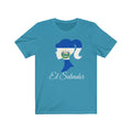 El Salvador Girl Flag Premium Tee 2 - Unisex